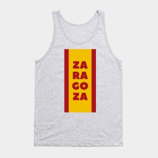 Zaragosa in Spanish Flag Color Vertical Tank Top